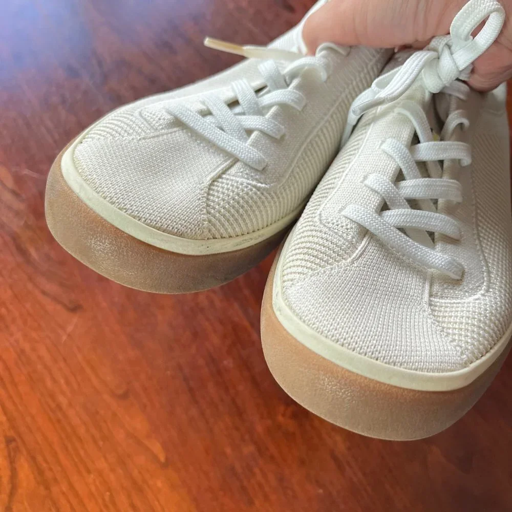 Rothy's The Lace Up - Off White‎ Sneakers. Size 10